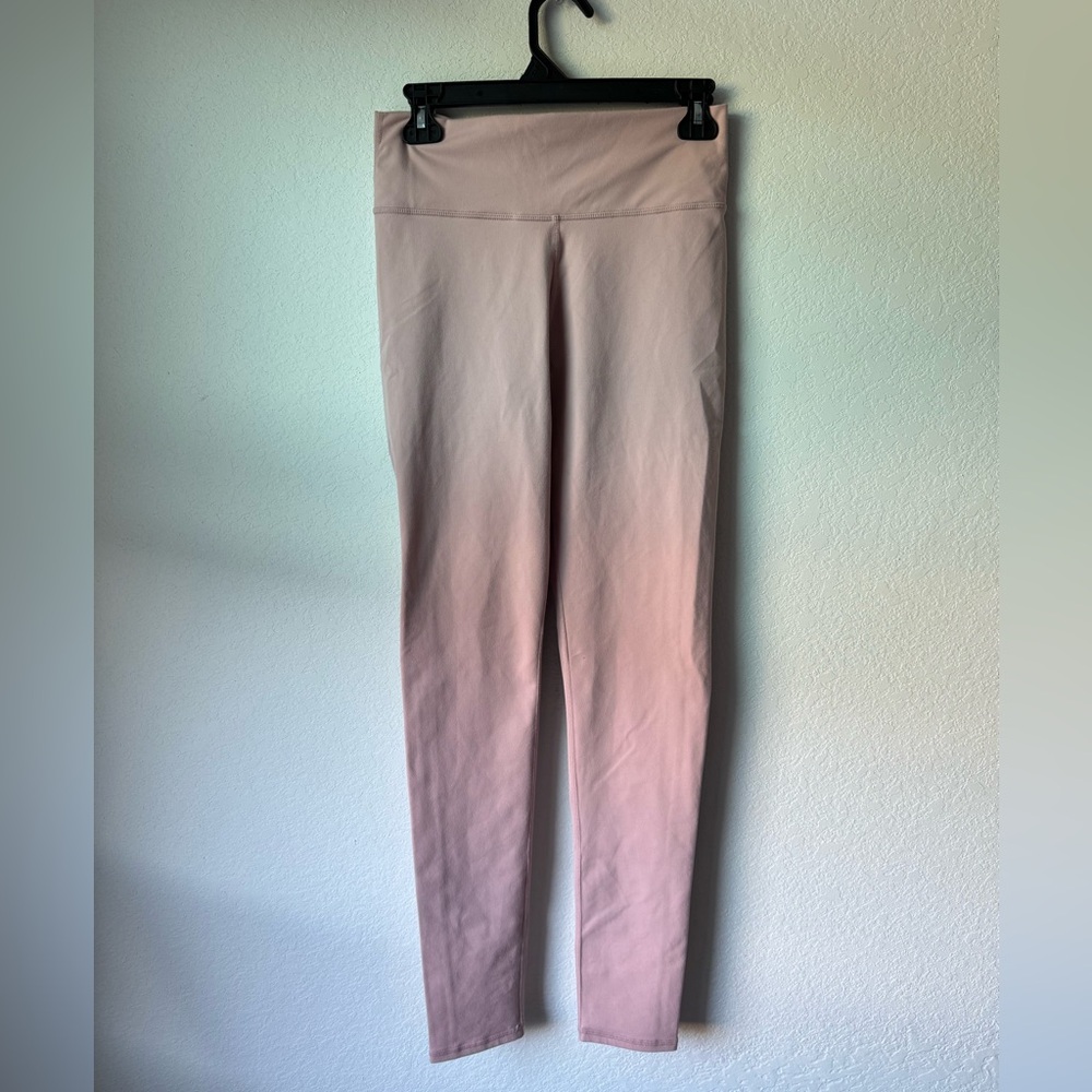 Fabletics High Waisted Blush Pink Athletic Yoga Leggings